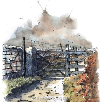 摄影师画的钢笔水彩风景，表现力超强！他用手绘打败了相机 - 图画吧TUHUABA