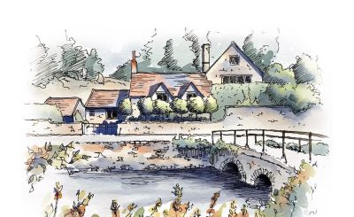 摄影师画的钢笔水彩风景，表现力超强！他用手绘打败了相机 - 图画吧TUHUABA