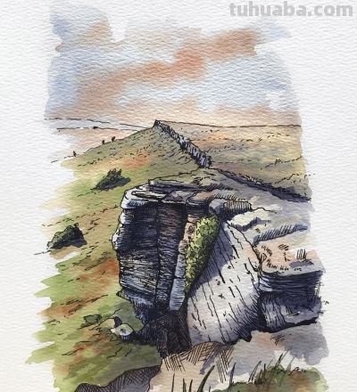 摄影师画的钢笔水彩风景，表现力超强！他用手绘打败了相机 - 图画吧TUHUABA