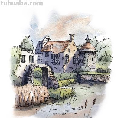 摄影师画的钢笔水彩风景，表现力超强！他用手绘打败了相机 - 图画吧TUHUABA