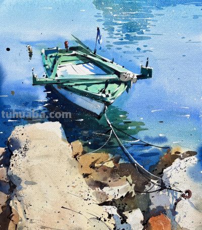 隔着屏幕感受水彩“透”，太美了！ - 图画吧TUHUABA