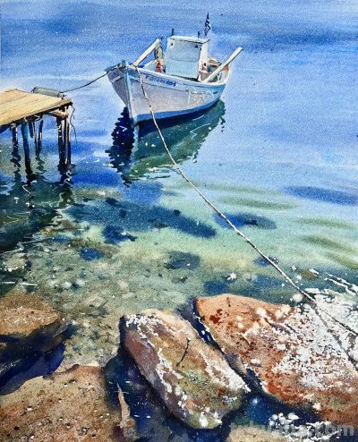 隔着屏幕感受水彩“透”，太美了！ - 图画吧TUHUABA