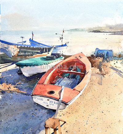 隔着屏幕感受水彩“透”，太美了！ - 图画吧TUHUABA