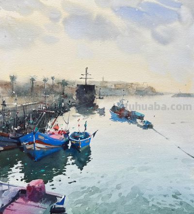 隔着屏幕感受水彩“透”，太美了！ - 图画吧TUHUABA