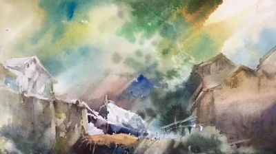 水韵黔彩· 贵州水彩线上作品展 - 今日头条 水韵黔彩· 贵州水彩线上作品展 - 图画吧TUHUABA