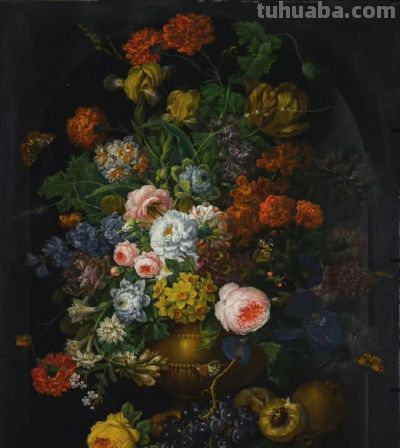 静物花卉,约翰·巴蒂斯特·德雷克斯勒作品赏 - 今日头条 静物花卉,约翰·巴蒂斯特·德雷克斯勒作品赏 - 图画吧TUHUABA