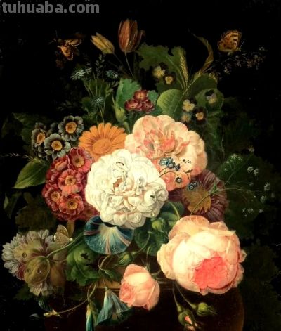 静物花卉,约翰·巴蒂斯特·德雷克斯勒作品赏 - 今日头条 静物花卉,约翰·巴蒂斯特·德雷克斯勒作品赏 - 图画吧TUHUABA