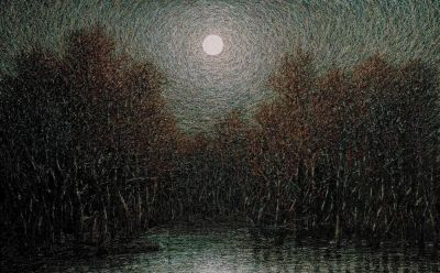 朦胧静谧唯美意境油画作品欣赏 - 图画吧TUHUABA