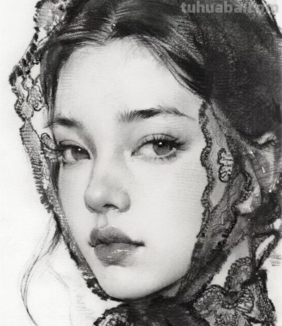 素描人物头像欣赏 - 图画吧TUHUABA