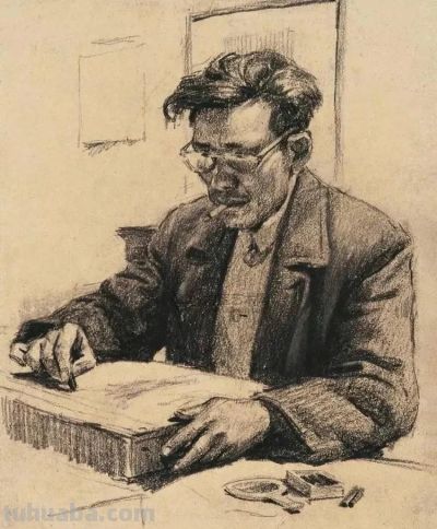 泛黄的肖像画｜早期素描肖像作品欣赏 - 图画吧TUHUABA