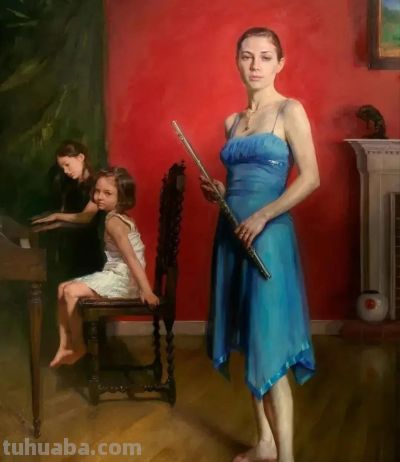 美国当代画家Robert Liberace油画素描人物作品专辑 - 图画吧TUHUABA