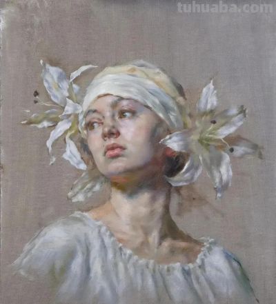 美国当代画家Robert Liberace油画素描人物作品专辑 - 图画吧TUHUABA