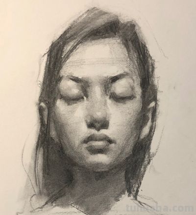 这素描头像考试行吧 - 图画吧TUHUABA