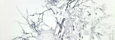 王磐德速写作品欣赏（八）：鸟鸣山更幽 - 今日头条