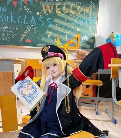 [COSplay]蔚蓝档案 丹花伊吹-荣小兔头 - 图画吧TUHUABA