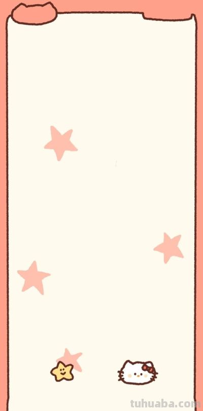 动漫萌宠小新简笔插画手机壁纸聊天背景图片 - 图画吧TUHUABA