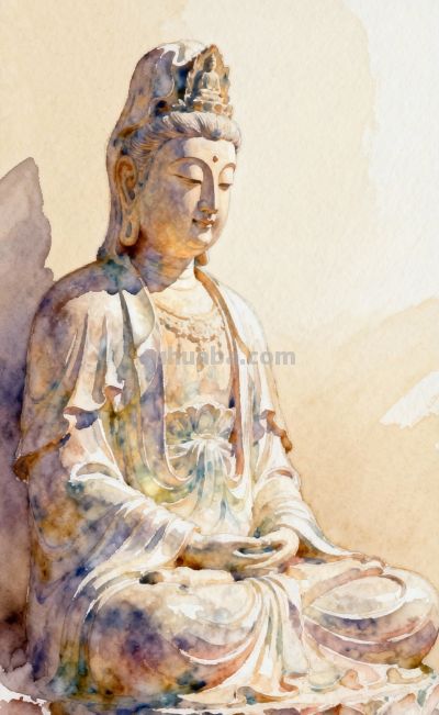 水彩佛像,在这一刻交织成一首无声的诗,在寒冬里低吟浅唱 - 今日头条 水彩佛像,在这一刻交织成一首无声的诗,在寒冬里低吟浅唱 - 图画吧TUHUABA