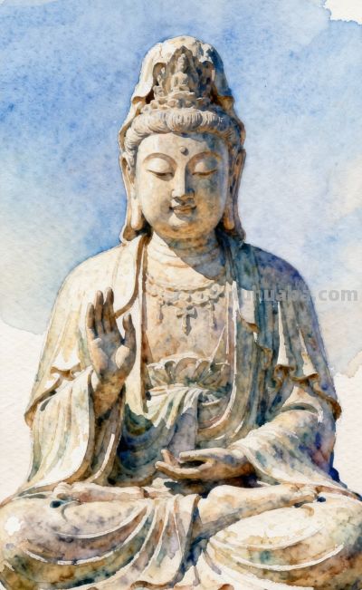 水彩佛像,在这一刻交织成一首无声的诗,在寒冬里低吟浅唱 - 今日头条 水彩佛像,在这一刻交织成一首无声的诗,在寒冬里低吟浅唱 - 图画吧TUHUABA