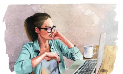 英国插画师Daria Malikova，诠释水彩的透明性和流动性 - 图画吧TUHUABA