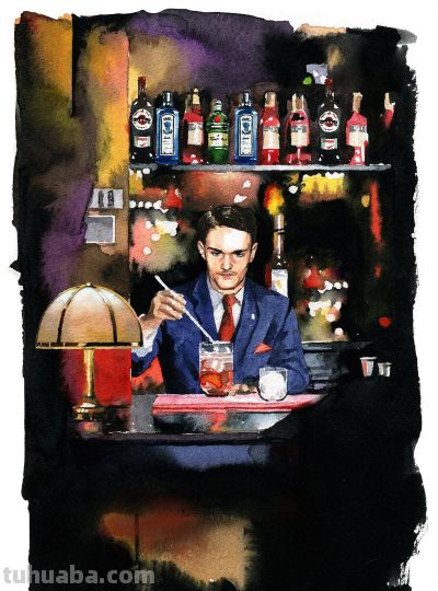 英国插画师Daria Malikova，诠释水彩的透明性和流动性 - 图画吧TUHUABA