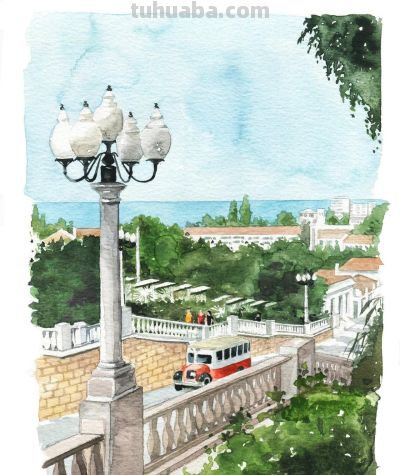 英国插画师Daria Malikova，诠释水彩的透明性和流动性 - 图画吧TUHUABA