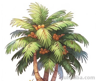 想给生活添点色彩？2022 年 2 月超火的简笔水彩椰子树教程又被… - 图画吧TUHUABA