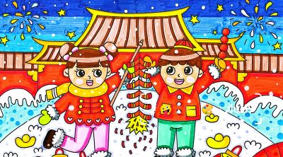 2026年元旦节手抄报画报绘画手抄报元旦小报 - 图画吧TUHUABA