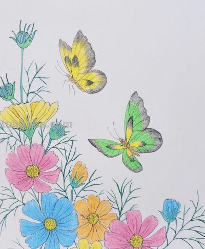 小众手机壁纸：彩铅画 - 图画吧TUHUABA