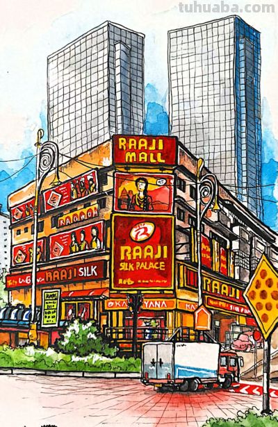 HS.Chén陈昊松的速写之旅 - 图画吧TUHUABA