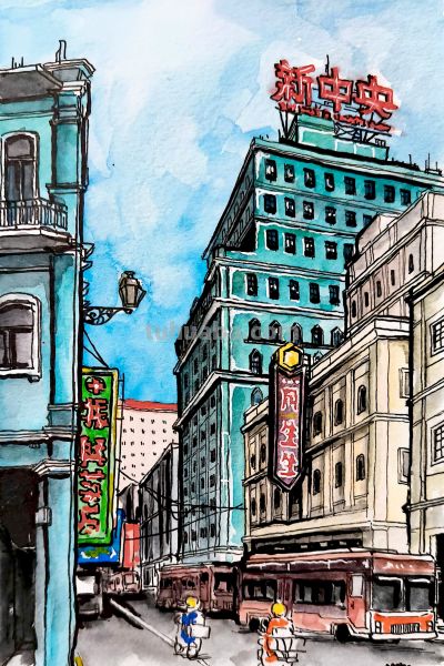 HS.Chén陈昊松的速写之旅 - 图画吧TUHUABA