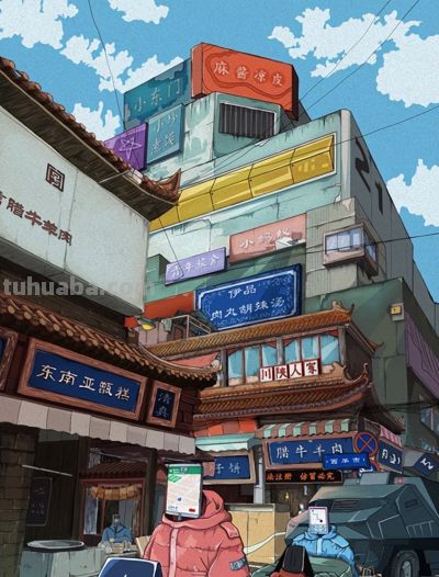 HS.Chén陈昊松的速写之旅 - 图画吧TUHUABA