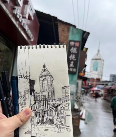 HS.Chén陈昊松的速写之旅 - 图画吧TUHUABA