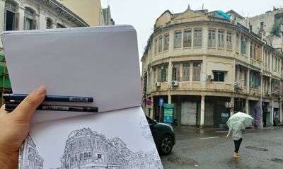 HS.Chén陈昊松的速写之旅 - 图画吧TUHUABA