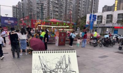 HS.Chén陈昊松的速写之旅 - 图画吧TUHUABA