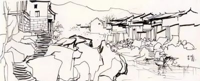 大师作！吴冠中罕见风景速写60幅 - 图画吧TUHUABA