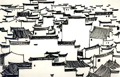 大师作！吴冠中罕见风景速写60幅 - 图画吧TUHUABA