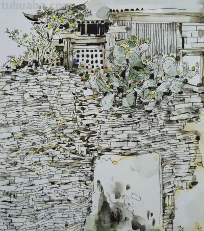 大师作！吴冠中罕见风景速写60幅 - 图画吧TUHUABA