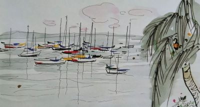 大师作！吴冠中罕见风景速写60幅 - 图画吧TUHUABA