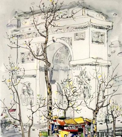 大师作！吴冠中罕见风景速写60幅 - 图画吧TUHUABA