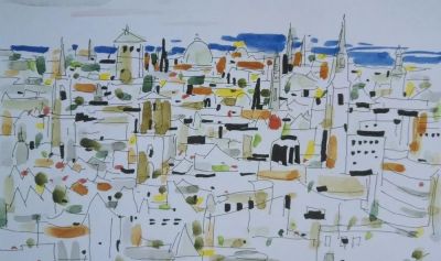 大师作！吴冠中罕见风景速写60幅 - 图画吧TUHUABA