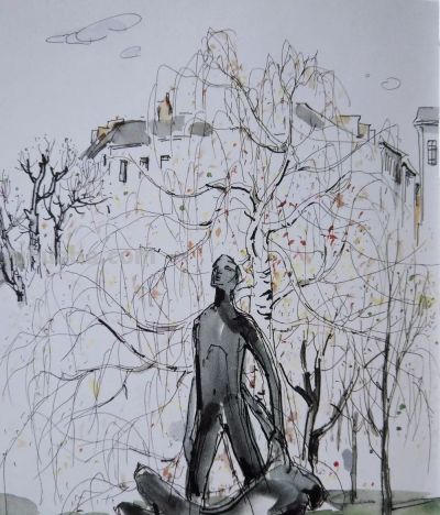 大师作！吴冠中罕见风景速写60幅 - 图画吧TUHUABA