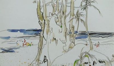 大师作！吴冠中罕见风景速写60幅 - 图画吧TUHUABA