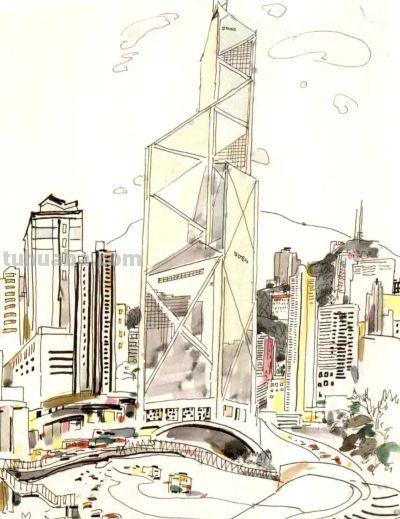 大师作！吴冠中罕见风景速写60幅 - 图画吧TUHUABA