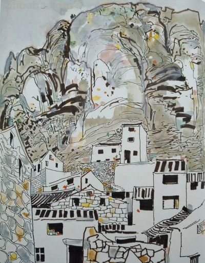 大师作！吴冠中罕见风景速写60幅 - 图画吧TUHUABA