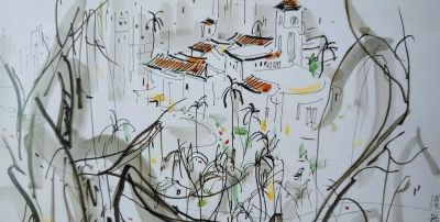 大师作！吴冠中罕见风景速写60幅 - 图画吧TUHUABA