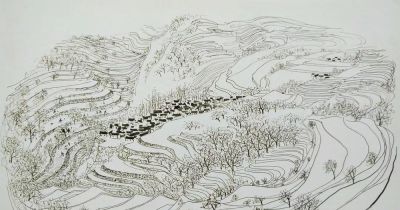 大师作！吴冠中罕见风景速写60幅 - 图画吧TUHUABA