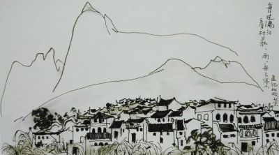 大师作！吴冠中罕见风景速写60幅 - 图画吧TUHUABA