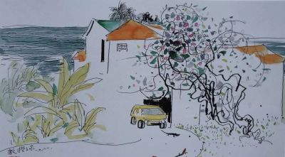 大师作！吴冠中罕见风景速写60幅 - 图画吧TUHUABA