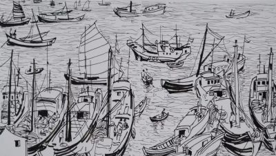 大师作！吴冠中罕见风景速写60幅 - 图画吧TUHUABA