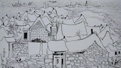 大师作！吴冠中罕见风景速写60幅 - 图画吧TUHUABA